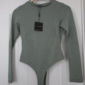 JLUXLABEL SAGE BODY SUIT (M), BRAND NEW!
